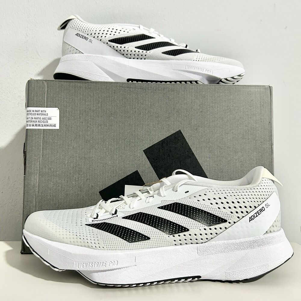 Adidas Adizero SL “White Carbon” Men’s Size 9 Cushioned Running Shoes